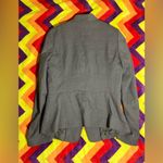 Brooks Brothers  Blazer Women 10 Gray Suit Jacket Wool Blend Business One Button Photo 2