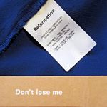 Reformation NWT Twilight in Danube Blue Side Slit Georgette Midi Tank Dress 16 Photo 6