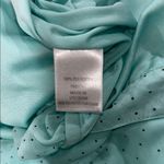 Dress Barn  Green Puff Sleeve Blouse with Tie Front Photo 6