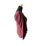 Nation Ltd  Romy Long Puff Sleeve in Garnet Burgundy Dark Romantic Small Photo 5