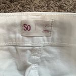 SO  Classic White Denim Skirt Photo 1