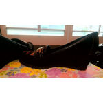 Anne Klein Iflex Cheetah Chain Wedge Calf Hair Size7 Photo 5