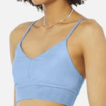 Alo Yoga | BLUE SKIES Lavish Longline Scoop-Neck Bralette SPORTS BRA SIZE SMALL Photo 0