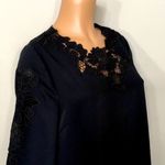 ALFANI black dress with cutout embroidered lace. New Size 10 Photo 4