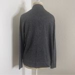 Worthington  Size Petite Medium Silver Sparkle Cardigan Black Lightweight Sweater Photo 6