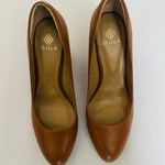 Isola mid-height brown heels size 9 medium Photo 1