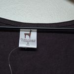 Peruvian Connection Peruvian Connection D'Orsay Dress Small Brown Long Sleeve Ruched Cowl Neck Midi Photo 2