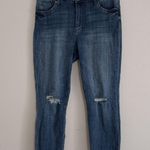 Kut From The Kloth  12 34x27 Distressed High Rise Cuffed Soft Feel Jeans Photo 0