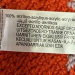 ZARA  Women's Orange Crochet Knitted Pattern Mini Straight Pencil Skirt Size M Photo 4