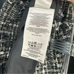 Brooks Brothers  Petites Skirt Green and Black Fringe A-Line Tweed Wool Size 8 Photo 5