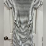 Pinkblush  Black and White Striped Midi Dress Photo 0