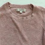 Loft Pink Sweater with Button Detail Photo 2