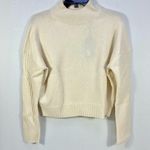 All Saints Orion Cashmere Mock Neck Jumper Sweater Ivory Small NWT Photo 3