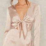 Cotton Candy LA Nasty Gal Beige Romper Size Small EUC Photo 0