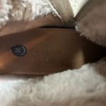 Caslon  Wedge Ankle Boots Size 8 Sherpa Lined Water Resistant Tan Platform Photo 4