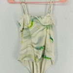 EXPRESS  Tank Top Body Suit Tie Dye Marble Woman’s Small White Photo 6