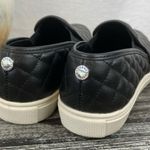 Steve Madden  Black & White Vegan Leather Eccentrcq Slip On Quilted Sneaker 7 Photo 4