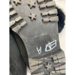 Sorel  Rabbit Fur Shearling Lined Black Lace-Up Boots Made in Canada SZ 10 Photo 3