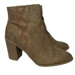 Fergalicious NEW Womens by Fergie Garcia Faux Leather Brown Sand Ankle Boots 11 Photo 0