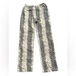 Le lis  Snakeskin Print Denim High Waist Straight Leg Pants Medium Photo 9