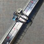 Lia Sophia  Multi Color Gemstones Cushion Cocktail Ring Size 7.5 Modernist Photo 4