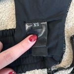 Rachel Comey  Black Mano Bra Top Vinyl Bandeau Cropped Chic Y2K Womens Size XS Photo 5