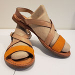 Cole Haan  Beige and Orange Women's Sandals Photo 0