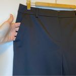 Max Mara Straight-Leg Tailored Business Casual Pants Lightweight Cotton Black 12 Photo 3