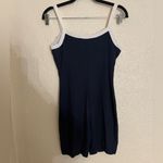 SKIMS  sold out Soft Lounge Ringer Scoop Onesie size Medium navy blue and white Photo 5