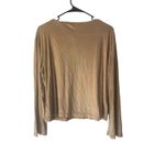True Grit Vintage Women Size Large Suede Western Tan Long Sleeve Top Photo 5