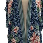 Max Studio Blue Floral Kimono Cardigan Cover Up Wrap 3X New with Tags Photo 0