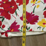 Gay Boyer floral print skirt suit VTG Lined Size 10 Spring Cotton Vibrant Classy White Photo 8