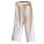 Madewell  Emmett Wide Leg High Waist Corduroy Pants Size 33 Antique Cream NEW Photo 1