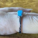 Genuine Sleeping Beauty Turquoise Sterling Silver Ring Size 9 Photo 2