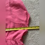 Mango MNG Pink Tiered V-Neck Mini Dress Photo 5