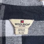 Woolrich  Plaid Flannel Button Down Shirt Women’s Size XL Black White Cotton Photo 1