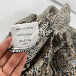 OPT Boho Paisley Print Long Sleeve Tiered Midi Dress Peasant Prairie Ruffle M Green Size M Photo 7