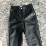 Aritzia  Wilfred the Melina high waisted straight leg vegan black leather pants  Photo 7