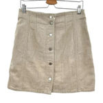 & Other Stories & Other‎ Stories Skirt Button Front Mini Linen Blend Natural Beige Size US 8 Photo 0