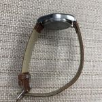 Calvin Hill Ladies Quartz Watch 34mm Round Silver Brown Faux Leather SKU 424 Photo 1