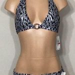 Michael Kors New.  frozen Leopard chain ring bikini set. Normally $169. XS–top/S–bottom. Photo 1