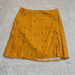 Abound ‎ Orange Asterisk Linen Blend Mini Skirt Women Size XS Photo 1