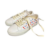Soludos NEW  Lace-Up Ibiza Sneakers Queen of Hearts in‎ White Sunrise Size 5.5 Photo 1