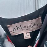 Philosophy  Black and White Floral Maxi Dress Women’s ‎ 8 Boho Vacation Resort Photo 4