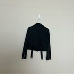 Forever 21 Women’s  Black Moto Jacket, Faux Suede, Size Small Photo 2