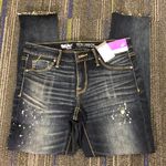 Mossimo Distressed Cropped Jegging Jeans New 00 Blue Photo 6