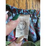 Printfresh  Tank Top Womens XL Blue Green Horse Print Organic Cotton Cami Boho Photo 2