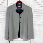 Nicola Italian Dot Matrix Single Breasted Blazer Black White 10 Hidden Button Photo 9