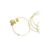 Gold toned bangle set of 5 bracelets Gold Photo 4