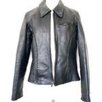 The Clothing Company Milwaukee motorcycle black leather jacket size Large Photo 4